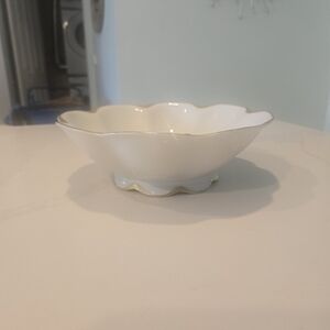 HAVILAND FRANCE LIMOGES SILVER ANNIVERSARY Schleiger #19 SERVING BOWL